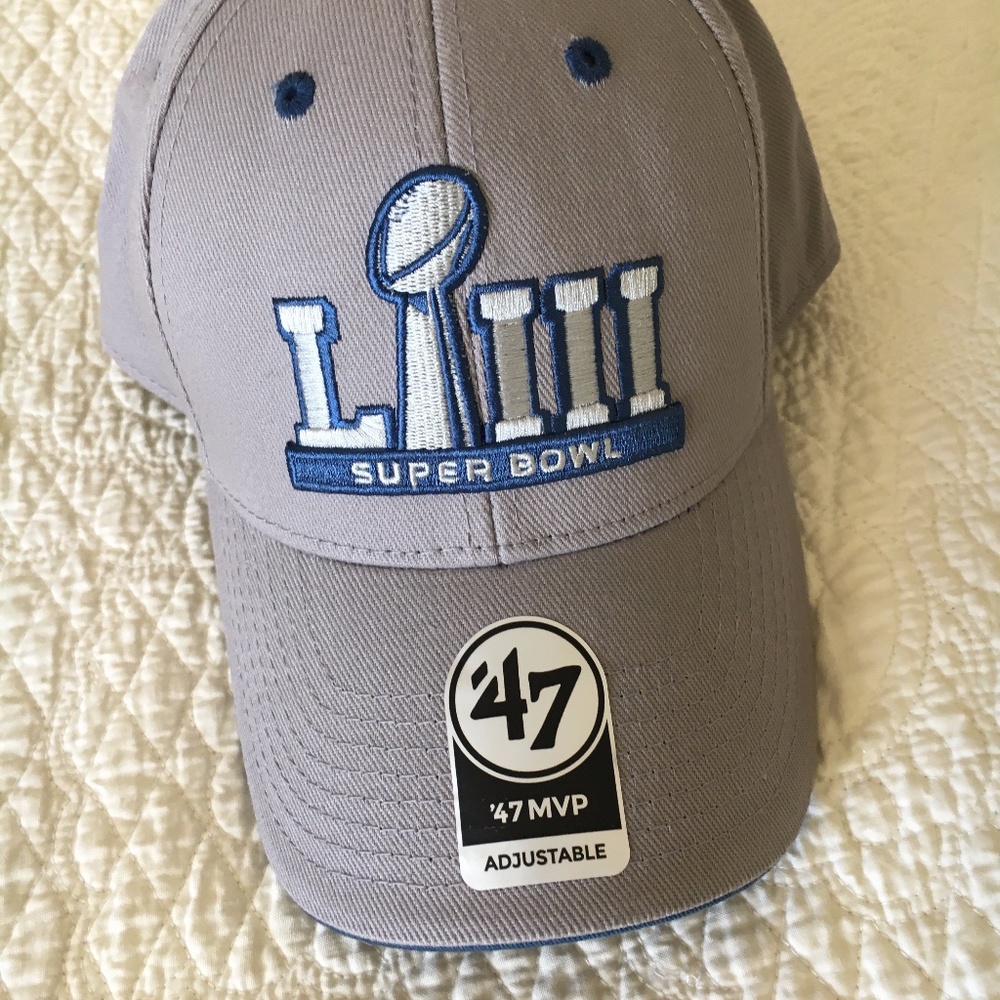 NWT '47 Brand Super Bowl LIII New England Patriots LA Rams Baseball Cap Hat - Picture 6 of 10
